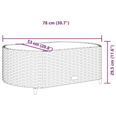 vidaXL Set de sofás de jardín 6 piezas y cojines ratán sintético negro