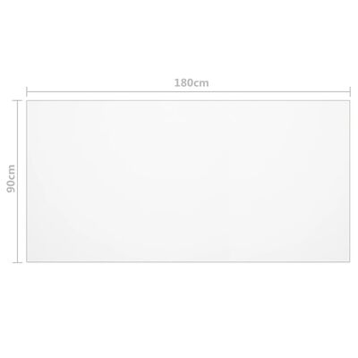 vidaXL Protector de mesa PVC mate 180x90 cm 2 mm