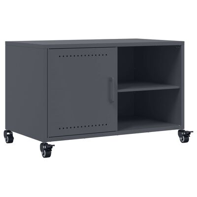 vidaXL Mueble de TV acero gris antracita 68x39x43,5 cm