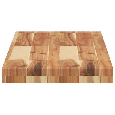 vidaXL Estante flotante 2 uds madera acacia acabado aceite 80x30x4 cm