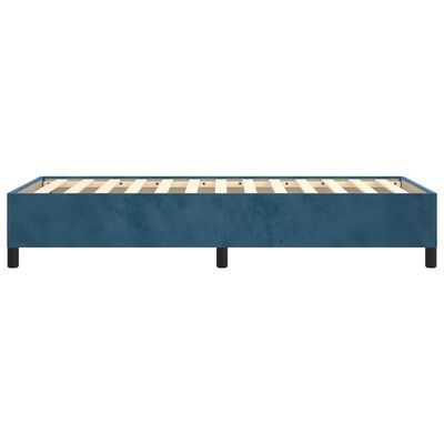 vidaXL Estructura de cama sin colchón terciopelo azul oscuro 90x200 cm