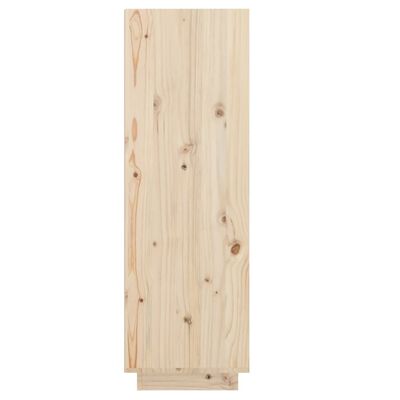 vidaXL Armario zapatero de madera maciza de pino 30x34x105 cm