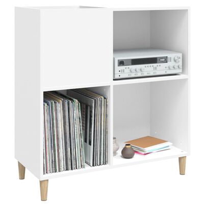 vidaXL Mueble para discos madera contrachapada blanco 84,5x38x89 cm