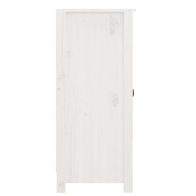 vidaXL Aparadores 2 uds madera maciza de pino blanco 39x35x80 cm