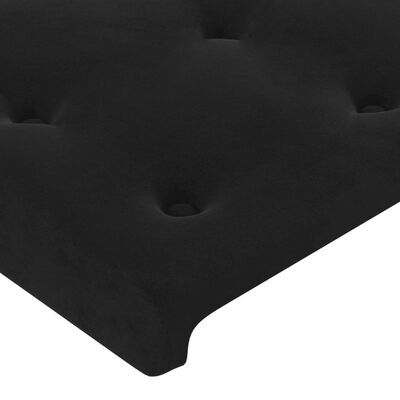 vidaXL Cabeceros 2 unidades de terciopelo negro 100x5x78/88 cm