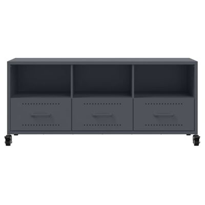 vidaXL Mueble de TV acero gris antracita 100,5x39x43,5 cm