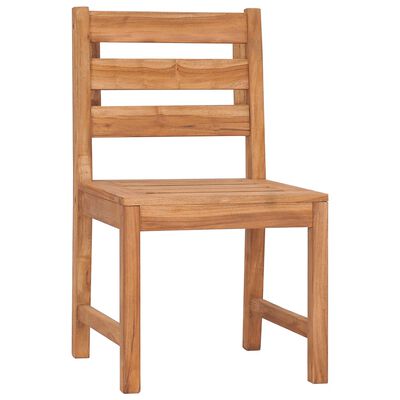 vidaXL Juego de comedor para jardín 5 piezas madera maciza de teca