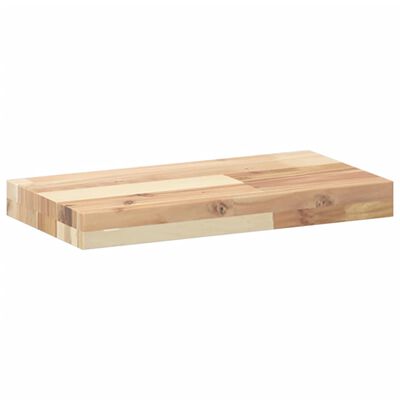 vidaXL Estantes flotantes 4 uds madera acacia sin tratar 40x20x4 cm