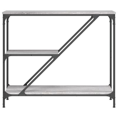 vidaXL Mesa consola madera de ingeniería gris Sonoma 88,5x30x75 cm