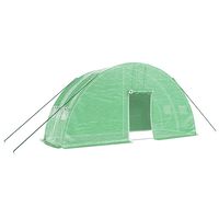 vidaXL Invernadero con estructura de acero verde 12 m² 6x2x2,85 m