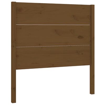 vidaXL Cabecero madera maciza de pino marrón miel 96x4x100 cm