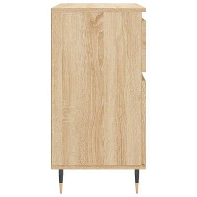 vidaXL Aparador de madera contrachapada roble Sonoma 60x35x70 cm