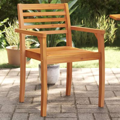 vidaXL Sillas de jardín 8 uds madera maciza de acacia 59x55x85 cm