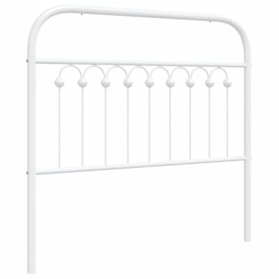 vidaXL Cabecero de metal blanco 100 cm