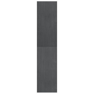 vidaXL Estantería/divisor de espacios pino macizo gris 40x30x135,5cm