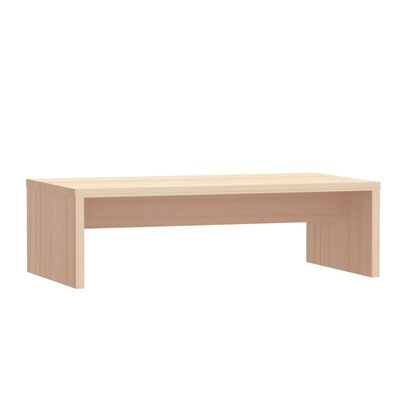 vidaXL Soporte para monitor madera maciza de pino 50x27x15 cm