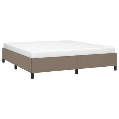 vidaXL Estructura de cama de tela gris taupe 180x200 cm