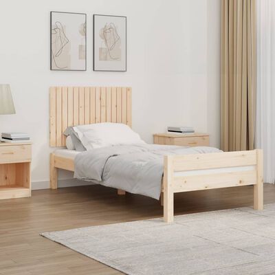 vidaXL Cabecero de cama de pared madera maciza de pino 95,5x3x60 cm