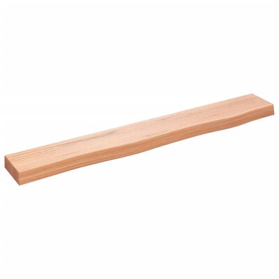 vidaXL Estante de pared madera de roble tratada marrón claro 80x10x4cm