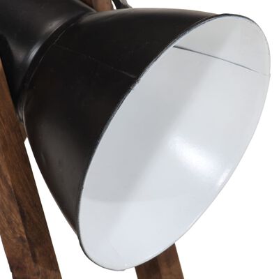 vidaXL Lámpara de escritorio negra 25 W E27 30x17x40 cm