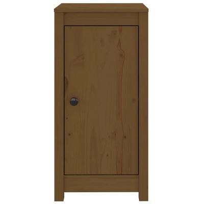 vidaXL Aparadores 2 uds madera maciza de pino marrón miel 39x35x80 cm