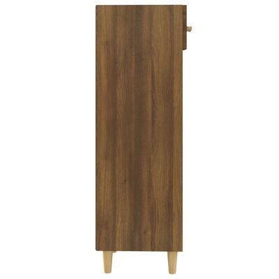 vidaXL Mueble zapatero madera contrachapada marrón roble 30x35x105 cm