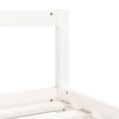 vidaXL Estructura de cama para niños madera de pino blanco 80x200 cm