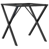 vidaXL Patas de mesa de comedor estructura X hierro fundido 60x60x73cm