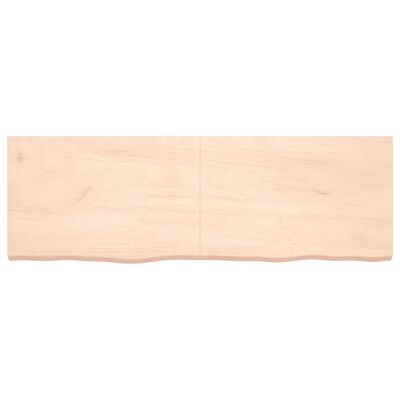 vidaXL Estante de pared madera maciza roble sin tratar 180x60x(2-6) cm