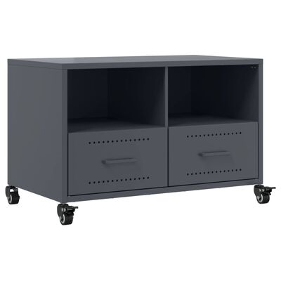 vidaXL Mueble de TV acero gris antracita 68x39x43,5 cm