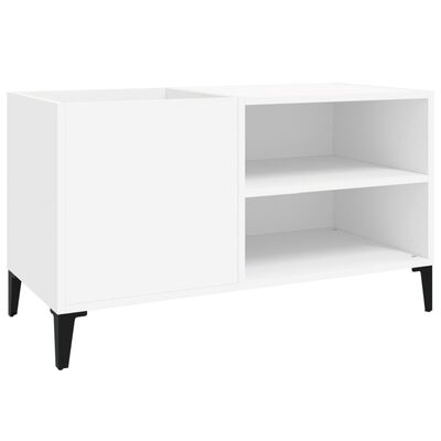 vidaXL Mueble para discos madera contrachapada blanco 84,5x38x48 cm