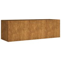 vidaXL Jardinera acero corten 120x40x40 cm