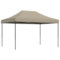 vidaXL Tienda de fiesta plegable Pop-Up taupe 410x279x315 cm