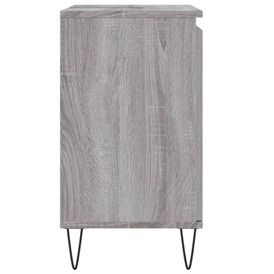 vidaXL Armario de baño madera de ingeniería gris Sonoma 58x33x60 cm