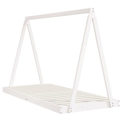 vidaXL Estructura de cama para niños madera de pino blanco 90x200 cm