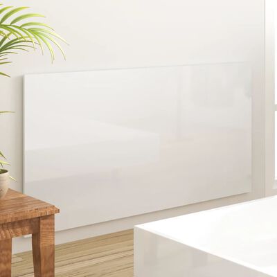 vidaXL Cabecero cama madera contrachapada blanco brillo 160x1,5x80 cm