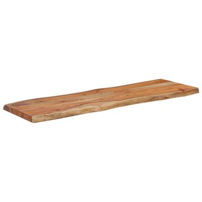 vidaXL Tablero rectangular madera de acacia borde vivo 110x40x2,5 cm