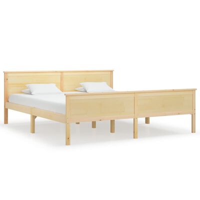 vidaXL Estructura de cama sin colchón madera maciza de pino 180x200 cm