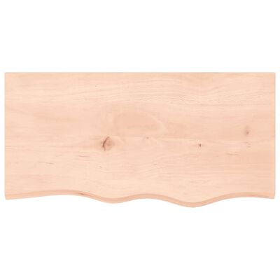 vidaXL Encimera de baño madera maciza sin tratar 80x40x(2-4) cm