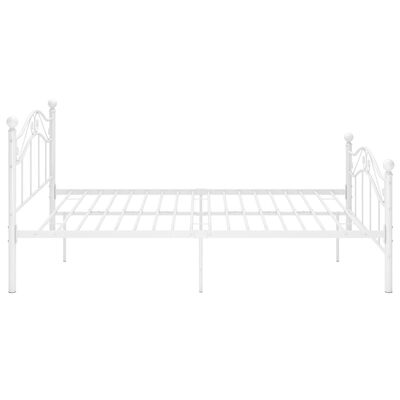 vidaXL Estructura de cama de metal blanco 120x200 cm