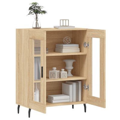 vidaXL Aparador de madera de ingeniería roble Sonoma 69,5x34x90 cm