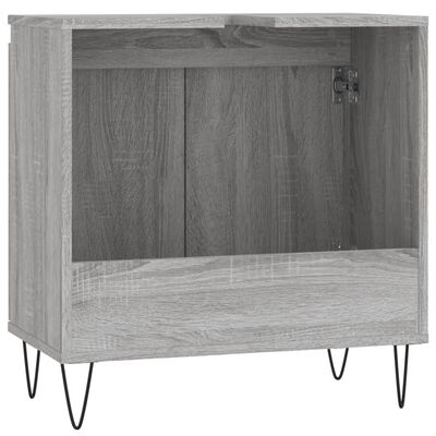 vidaXL Armario de baño madera de ingeniería gris Sonoma 58x33x60 cm