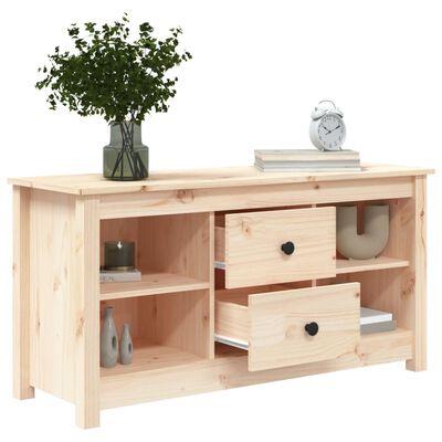 vidaXL Mueble de TV de madera maciza de pino 103x36,5x52 cm