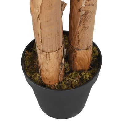 vidaXL Árbol de plátano artificial 18 hojas verde 150 cm