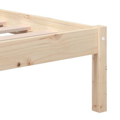 vidaXL Estructura de cama de madera maciza de pino 140x200 cm