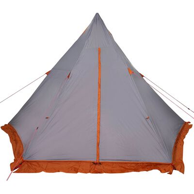 vidaXL Tienda de campaña familiar tipi 6 personas impermeable gris