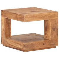 vidaXL Mesa de centro de madera maciza de acacia 45x45x40 cm