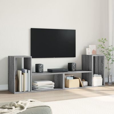 vidaXL Muebles de TV 2 uds madera ingeniería gris Sonoma 75x30x50 cm