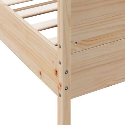 vidaXL Estructura de cama sin colchón madera maciza de pino 200x200 cm