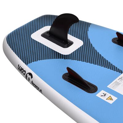Set De Tabla De Paddle Surf Hinchable Azul Marino 360x81x10 Cm